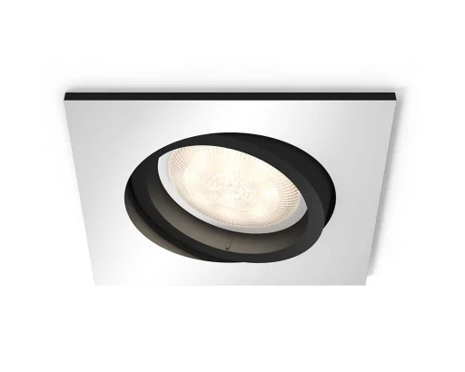 Philips Hue Milliskin innbyggingsspot, firkantet, aluminium