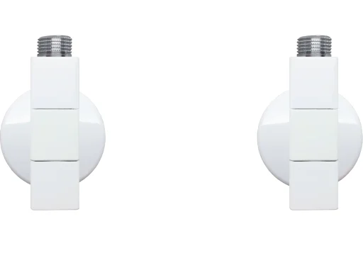 Kriss 4-k2 ventilsett vinkelløpende, Hvit