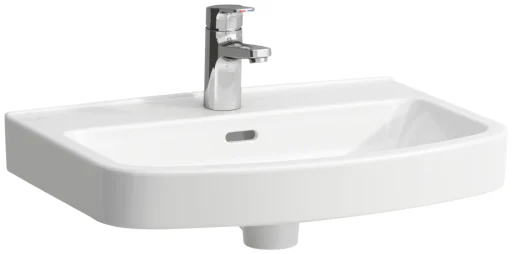 Laufen Kompas Servant 56x42 cm, Hvit, m/armaturhull og overløp