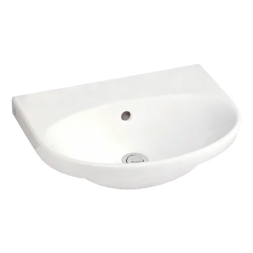Gustavsberg Nautic 5550 servant m/Overløp & Ceramicplus - 50x38 cm