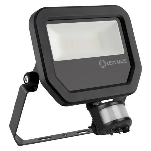 Ledvance Floodligt flomlys LED 20W/840 m/sensor - Sort