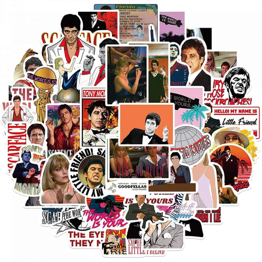 50x Stickers - Scarface