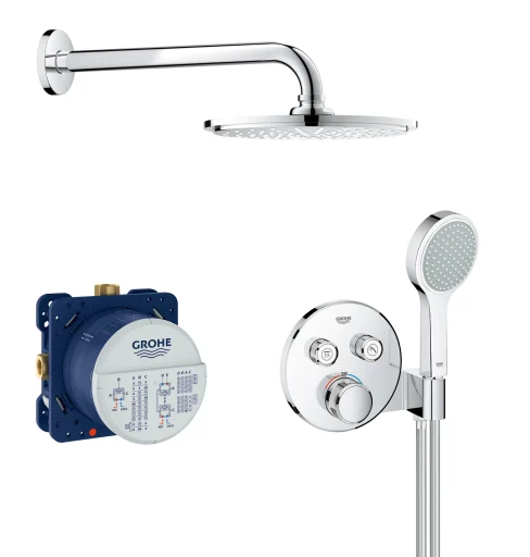 Grohe Grohtherm SmartControl komplett dusjsett, krom
