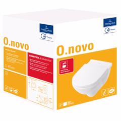 Villeroy&Boch O.Novo Toalettpakke - Veggskål og Sete