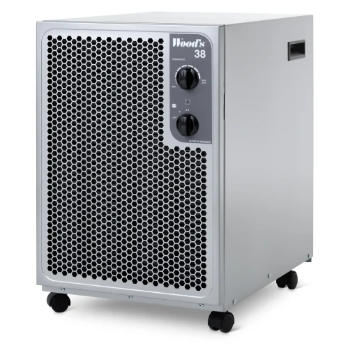 Woods SW22FX Silent avfukter 11 liter/døgn 140 m², sølv/metallfarget