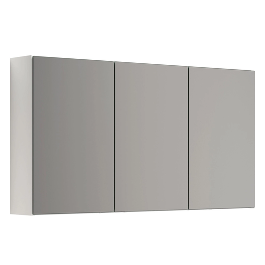 Dansani Mido+ Select Speilskap 3 Dører Uten Lamper B120xh64cm Hvit Høyglans / 120cm