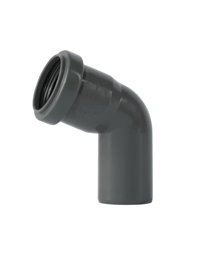 40 mm x 67° Bend avløp PP grå