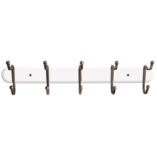 Tatkraft, Charm - Krogliste med 5 dobbeltkroge, Hvid