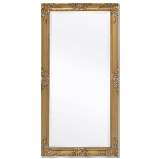 vidaXL vægspejl barok-stil 120 x 60 cm guld