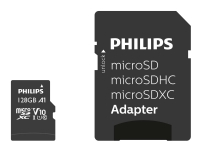 Philips FM12MP45B - Flashhukommelseskort - 128 GB - UHS Class 1 / Class10 - SDXC