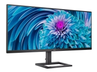 Philips E-line 345E2AE - LED-skærm - 34 - 3440 x 1440 WQHD @ 75 Hz - IPS - 300 cd/m² - 1000:1 - 4 ms - 2xHDMI, DisplayPort - højtalere - sort med tekstur
