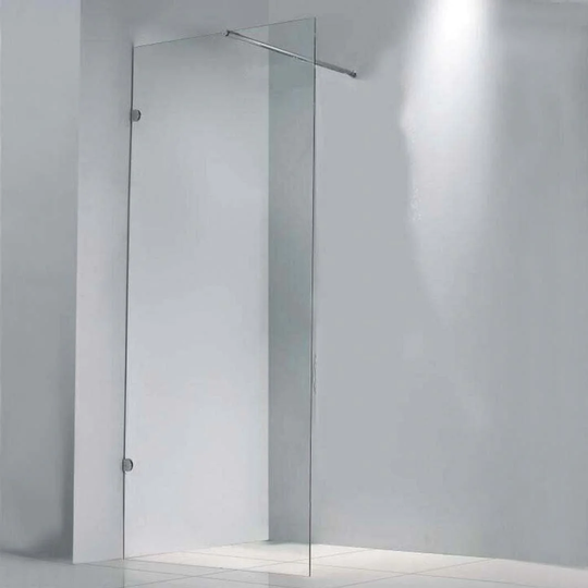 Sanipro Dusjvegg Carmen - Skjermvegg for Hjørne Krom / 90cm Rett