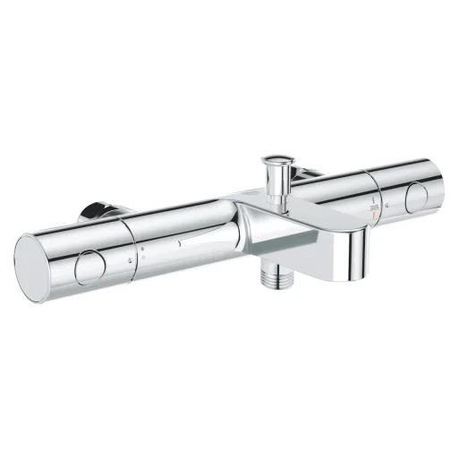 Grohe Grohtherm 800 Cosmopolitan kar-/dusjbatteri m/termostat u/rosetter, krom