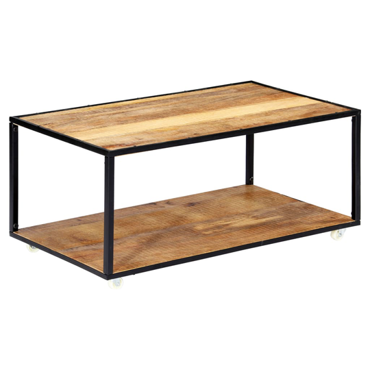vidaXL sofabord 90x50x40 cm massivt genbrugstræ