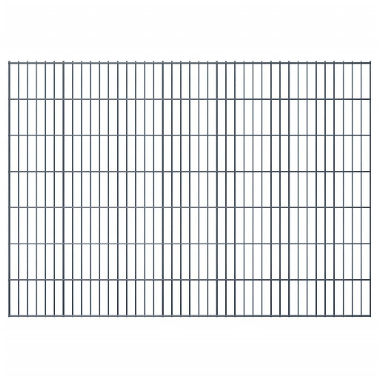 vidaXL havehegnspaneler 2D 2,008x1,43 m 14 m (total længde) grå