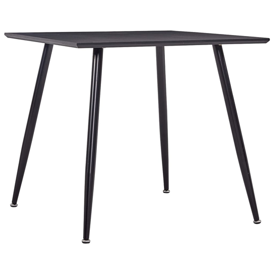 vidaXL spisebord 80,5 x 80,5 x 73 cm MDF sort