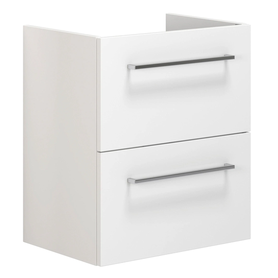Dansani Mido+ Slim Servantskap 2 Skuffer B50-80xd35cm Uten Servant Hvit Matt / 50cm Vegg