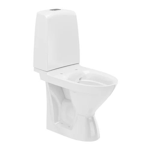 Ifö Spira toalett med P-lås, Rimfree, hvit