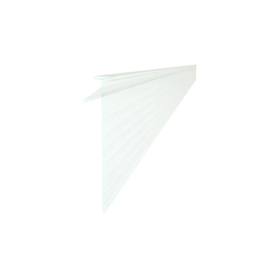 Vikingbad Subbelist Liam Laminert PVC H40mm Rivbar - B100cm Klar