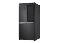 LG GMQ844MC5E - Køleskab/fryser - side-by-side - Wi-Fi - bredde: 83.5 cm - dybde: 73.4 cm - højde: 178.7 cm - 530 liter - Klasse E - kulsort