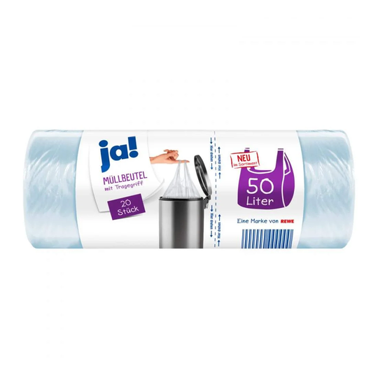 Gennemsigtige affaldssække - 50 L - 20 stk