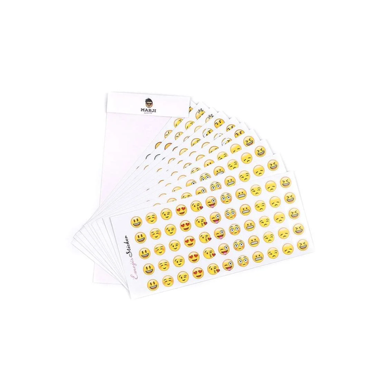 Emoji klistermærker - 33 forskellige motiver
