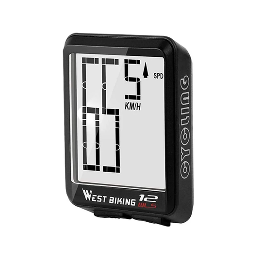 Cykelcomputer med Tydeligt Display - Sort