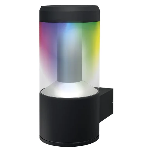 Ledvance Smart+ Modern Lantern Wall LED utendørs vegglampe, 12W, RGBW, bluetooth, mørk grå