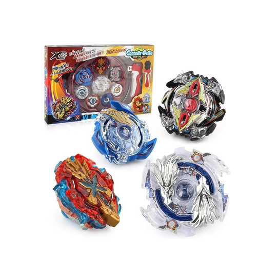 Combat Gyro Top Plate battle set 4-pack - Rød