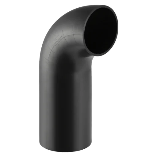 63 mm x 90 ° Bøy svart PEH Geberit