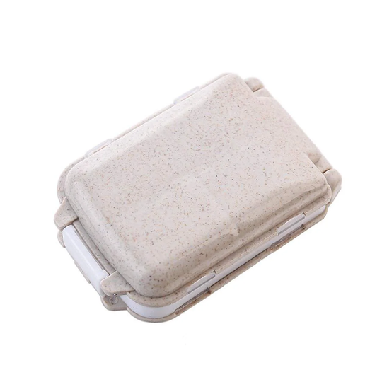 Pilleæske, 8 rum - Beige