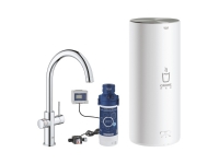 GROHE Red Duo, Standard, Krom, Dørgreb, Enkelt, Type C, Keramisk -