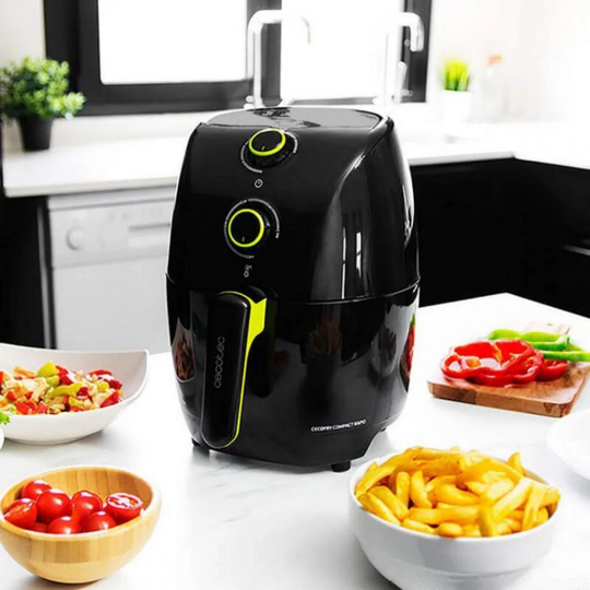 Airfryer, Justerbar Temperatur - 1.5 L - Sort