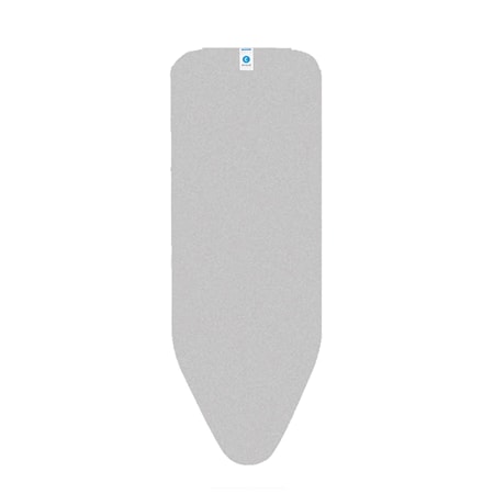 Overtræk Stl C silikone, 2mm skum 124x45 cm Sølv