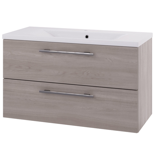 Linn Bad Ingrid D45cm Servantskap Lys eik / 100cm 2 Skuffer
