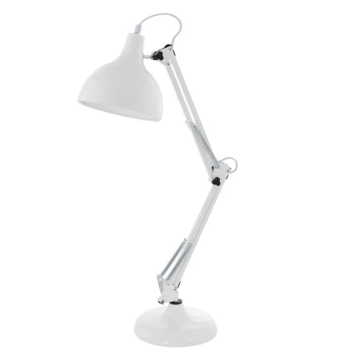 Borgillio Bordlampe H710 hvit, E27, 40W