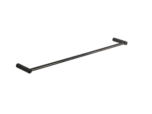 Pressalit håndklestang, enkel, 60x8,5 cm, sort krom