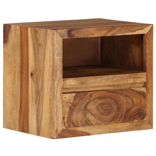 vidaXL sengebord i massivt sheeshamtræ 40 x 30 x 35 cm