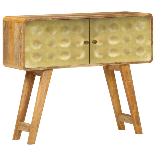 vidaXL skænk i massivt mangotræ 90 x 30 x 77 cm