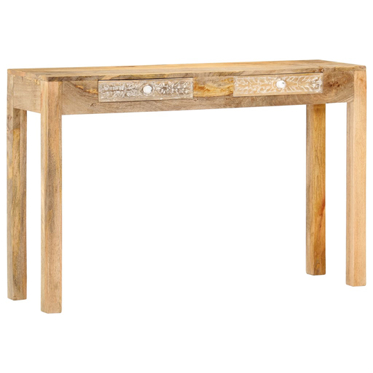 vidaXL konsolbord 120 x 30 x 75 cm massivt mangotræ