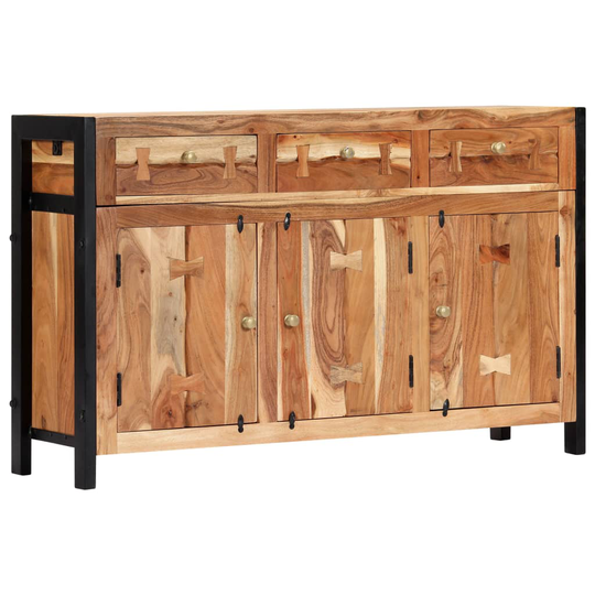 vidaXL skænk 120x35x75 cm massivt akacietræ