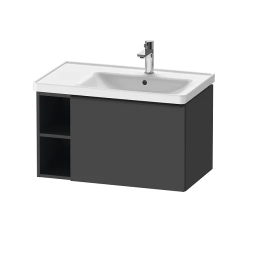 Duravit D-neo veggmontert servantskap 784 x 452 mm i grafitt matt