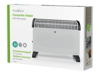 Nedis HTCO10FWT - Varmeapparat - gulvstående - 2 kW - hvid