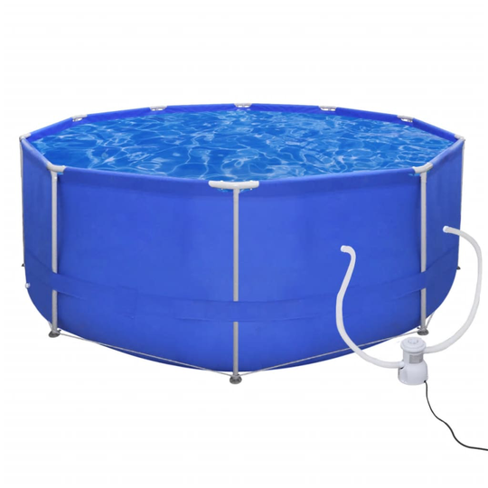 vidaXL swimmingpool m. filterpumpe 367 cm rund 1135 l/t.