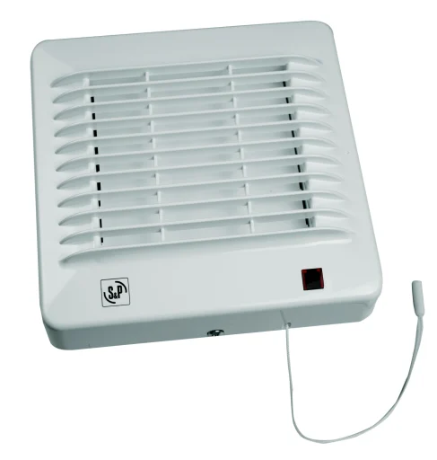 Thermex EDM 100CMZ ventilator, standard med snor og kulelager, Ø100 mm, hvit