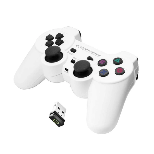 Trådløs Håndkontrol til PC/PS3, GX600 - Hvid