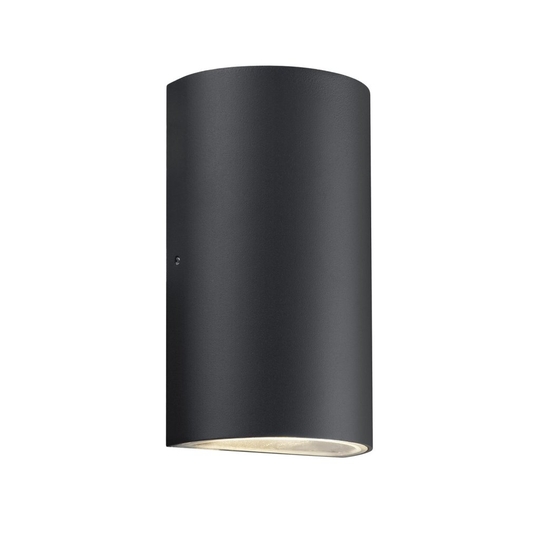 Rold round outdoor wall lamp (sort)