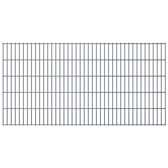 vidaXL havehegnspaneler 2D 2,008x1,03 m 30 m (total længde) grå