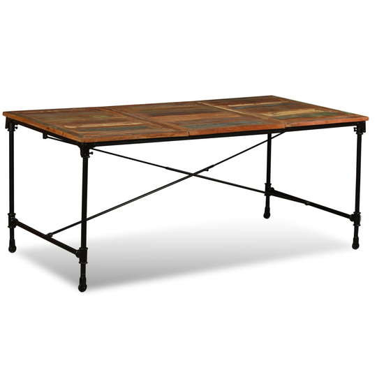 vidaXL spisebord 180 cm massivt genbrugstræ
