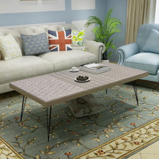 vidaXL sofabord 120x60x38 cm grå
